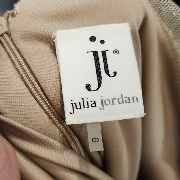 Julia Jordan Gold Sequin Cocktail Dress Sz 6 - Picture 10 of 10